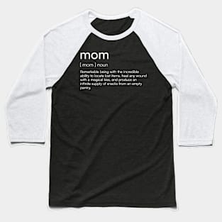 Funny Mom Definition Baseball T-Shirt